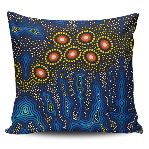 Australia Aboriginal Pillow Cases - Aboriginal Dreaming Dot Art Pillow Cases Australia Aboriginal Pillow Cases - Aboriginal Dreaming Dot Art Pillow Cases