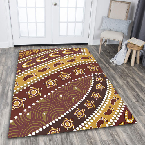 Australia Aboriginal Area Rug - Australian Aboriginal Style Of Pattern Background Area Rug Australia Aboriginal Area Rug - Australian Aboriginal Style Of Pattern Background Area Rug