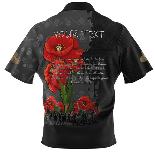 Australia Anzac Day Custom Polo Shirt - Australian And New Zealand Warriorsers In Flanders Fields Poppy Flowers V2 Polo Shirt Australia Anzac Day Custom Polo Shirt - Australian And New Zealand Warriorsers In Flanders Fields Poppy Flowers V2 Polo Shirt