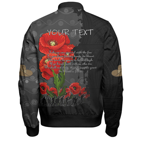 Australia Anzac Day Custom Bomber Jacket - Australian And New Zealand Warriorsers In Flanders Fields Poppy Flowers V2 Bomber Jacket Australia Anzac Day Custom Bomber Jacket - Australian And New Zealand Warriorsers In Flanders Fields Poppy Flowers V2 Bomber Jacket
