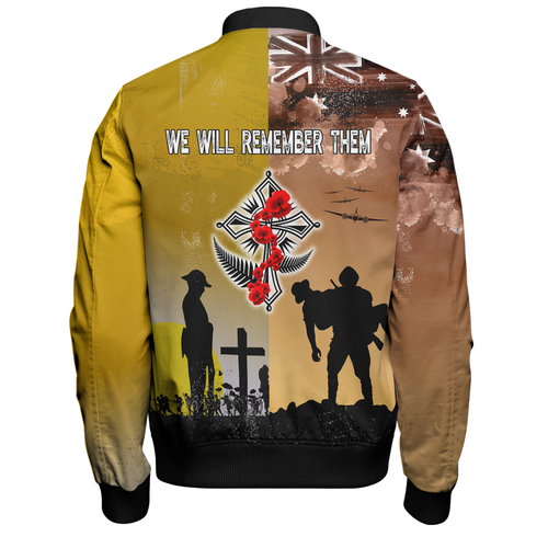 Australia Anzac Day Bomber Jacket - Special Remembrance Day Lest We Forget Bomber Jacket Australia Anzac Day Bomber Jacket - Special Remembrance Day Lest We Forget Bomber Jacket