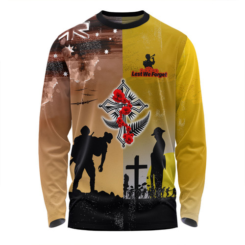 Australia Anzac Day Long Sleeve T-shirt - Special Remembrance Day Lest We Forget Long Sleeve T-shirt