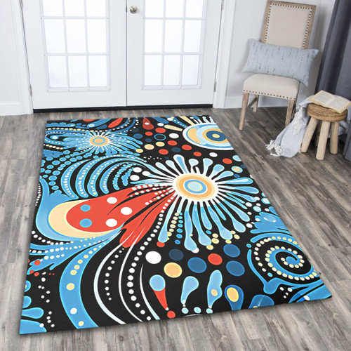 Australia Aboriginal Area Rug - Traditional Australian Aboriginal ...
