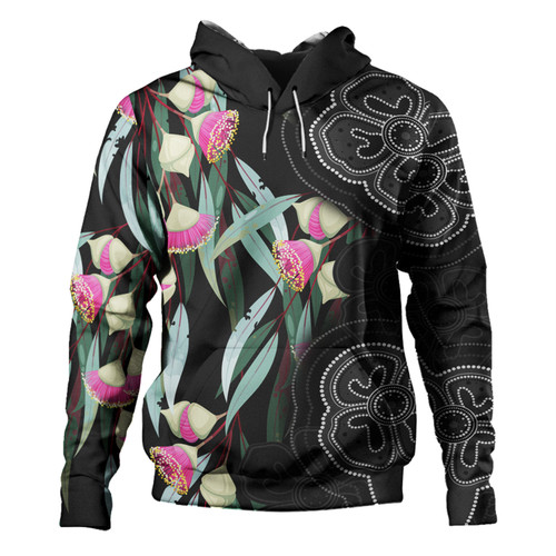 Australia Aboriginal Hoodie - Seamless Pattern With Eucalyptus Flower Hoodie