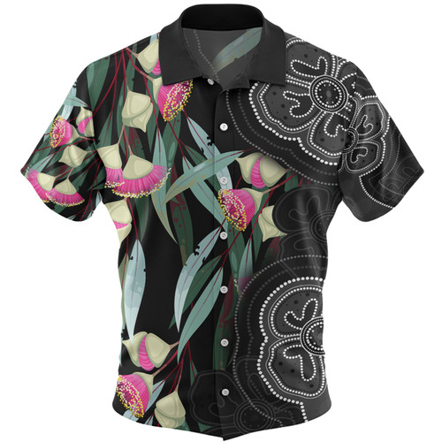 Australia Aboriginal Hawaiian Shirt - Seamless Pattern With Eucalyptus Flower Hawaiian Shirt