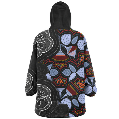 Australia Aboriginal Snug Hoodie - Eucalyptus Seamless Pattern In Aboriginal Dot Art Snug Hoodie Australia Aboriginal Snug Hoodie - Eucalyptus Seamless Pattern In Aboriginal Dot Art Snug Hoodie