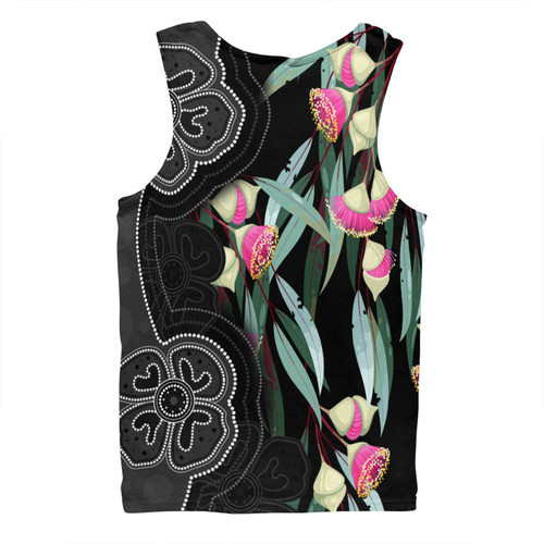 Australia Aboriginal Men Singlet - Seamless Pattern With Eucalyptus Flower Men Singlet Australia Aboriginal Men Singlet - Seamless Pattern With Eucalyptus Flower Men Singlet