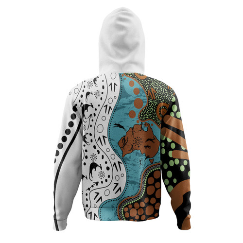 Australia Aboriginal Custom Hoodie - Aussie Indigenous Hunting Season With Kangaroo Dot Art Hoodie Australia Aboriginal Custom Hoodie - Aussie Indigenous Hunting Season With Kangaroo Dot Art Hoodie