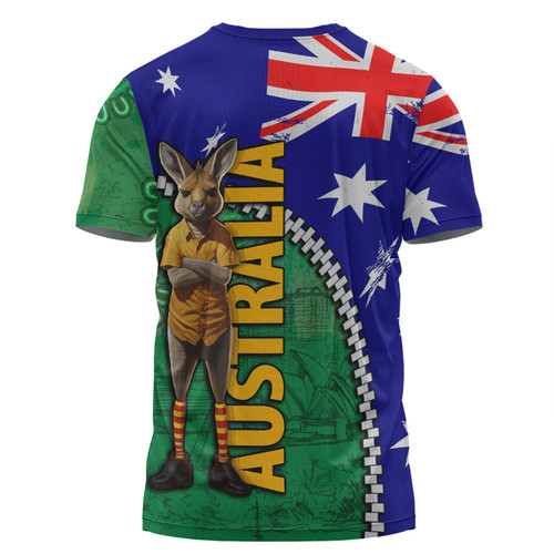 Australia Custom T-shirt - Kangaroo Happy Australia Day T-shirt Australia Custom T-shirt - Kangaroo Happy Australia Day T-shirt