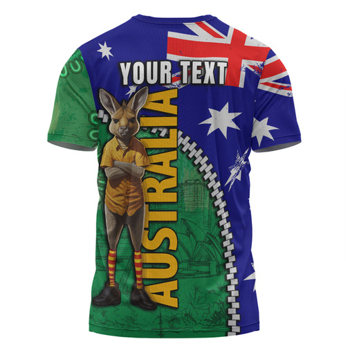 Australia Custom T-shirt - Kangaroo Happy Australia Day T-shirt Australia Custom T-shirt - Kangaroo Happy Australia Day T-shirt