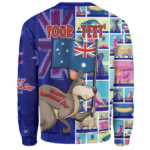 Australia Custom Sweatshirt - Happy Australia Day With Big Things Sweatshirt Australia Custom Sweatshirt - Happy Australia Day With Big Things Sweatshirt
