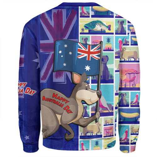 Australia Custom Sweatshirt - Happy Australia Day With Big Things Sweatshirt Australia Custom Sweatshirt - Happy Australia Day With Big Things Sweatshirt