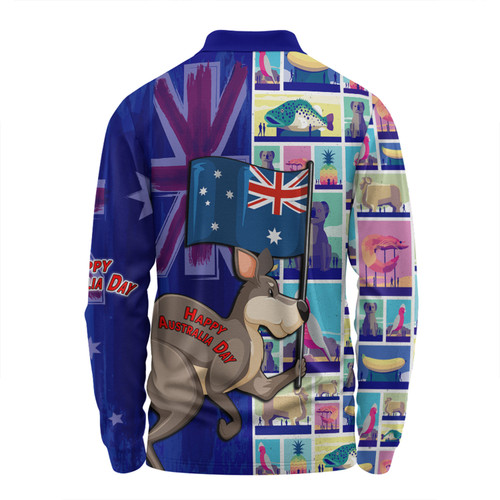 Australia Custom Long Sleeve Polo Shirt - Happy Australia Day With Big Things Long Sleeve Polo Shirt Australia Custom Long Sleeve Polo Shirt - Happy Australia Day With Big Things Long Sleeve Polo Shirt