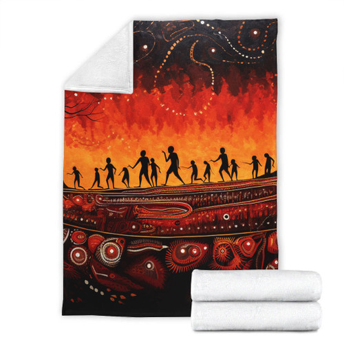 Australia Aboriginal Blanket - The Sacred Dreamtime Painting Of The Indigenous Australian Blanket Australia Aboriginal Blanket - The Sacred Dreamtime Painting Of The Indigenous Australian Blanket