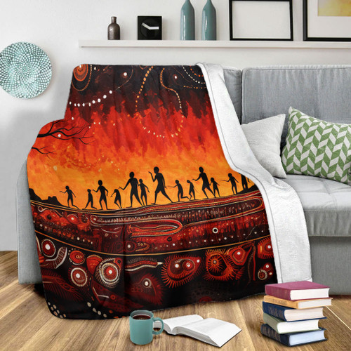 Australia Aboriginal Blanket - The Sacred Dreamtime Painting Of The Indigenous Australian Blanket Australia Aboriginal Blanket - The Sacred Dreamtime Painting Of The Indigenous Australian Blanket