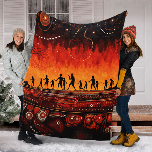 Australia Aboriginal Blanket - The Sacred Dreamtime Painting Of The Indigenous Australian Blanket Australia Aboriginal Blanket - The Sacred Dreamtime Painting Of The Indigenous Australian Blanket