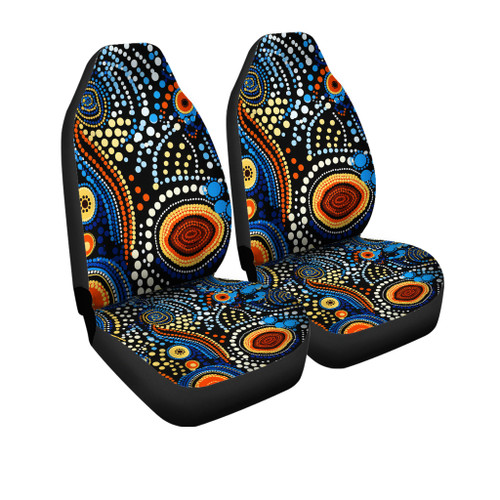 Australia Aboriginal Car Seat Cover - Aboriginal Dreamtime Art Pattern Car Seat Cover Australia Aboriginal Car Seat Cover - Aboriginal Dreamtime Art Pattern Car Seat Cover
