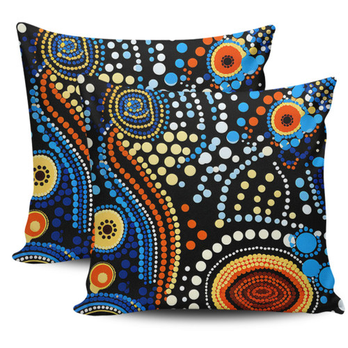 Australia Aboriginal Pillow Cases - Aboriginal Dreamtime Art Pattern Pillow Cases