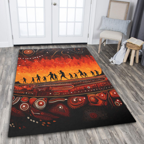 Australia Aboriginal Area Rug - The Sacred Dreamtime Painting Of The Indigenous Australian Area Rug Australia Aboriginal Area Rug - The Sacred Dreamtime Painting Of The Indigenous Australian Area Rug