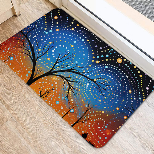 Australia Aboriginal Doormat - Australian Dreamtime Story Of A Night Sky Doormat Australia Aboriginal Doormat - Australian Dreamtime Story Of A Night Sky Doormat