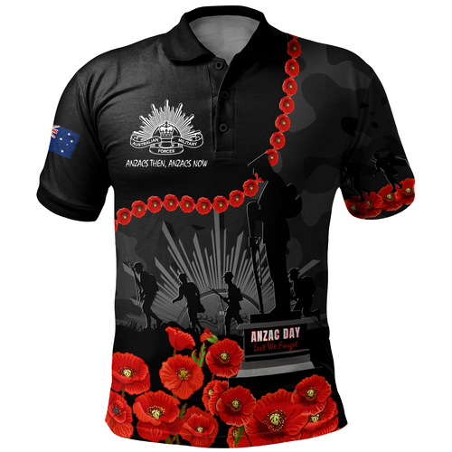 Australia Anzac Day Polo Shirt - Anzac Day Lest We Forget Camouflage Pattern Polo Shirt