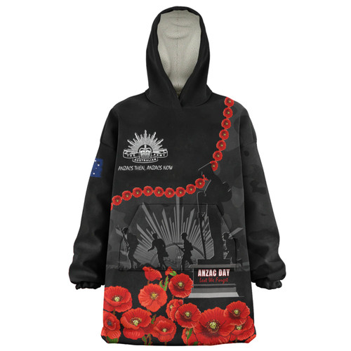 Australia Anzac Day Snug Hoodie - Anzac Day Lest We Forget Camouflage Pattern Snug Hoodie