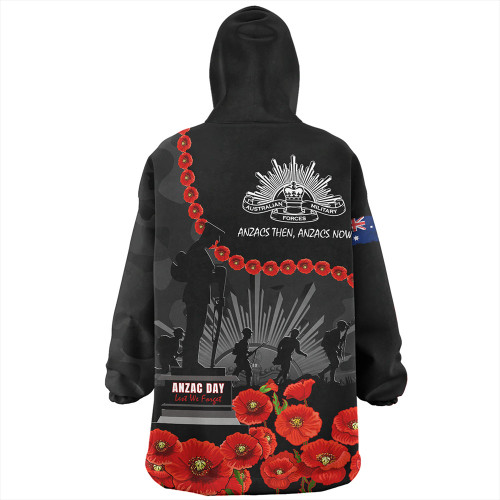 Australia Anzac Day Snug Hoodie - Anzac Day Lest We Forget Camouflage Pattern Snug Hoodie Australia Anzac Day Snug Hoodie - Anzac Day Lest We Forget Camouflage Pattern Snug Hoodie