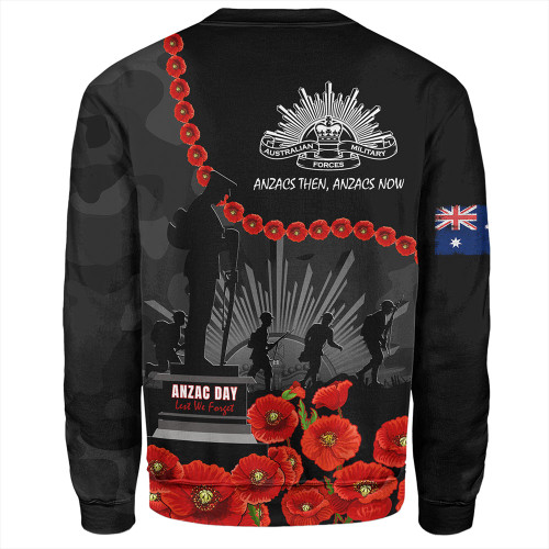 Australia Anzac Day Sweatshirt - Anzac Day Lest We Forget Camouflage Pattern Sweatshirt Australia Anzac Day Sweatshirt - Anzac Day Lest We Forget Camouflage Pattern Sweatshirt