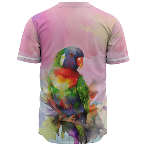 Australia Rainbow Lorikeets Baseball Shirt - Rainbow Lorikeets Color Art Baseball Shirt Australia Rainbow Lorikeets Baseball Shirt - Rainbow Lorikeets Color Art Baseball Shirt