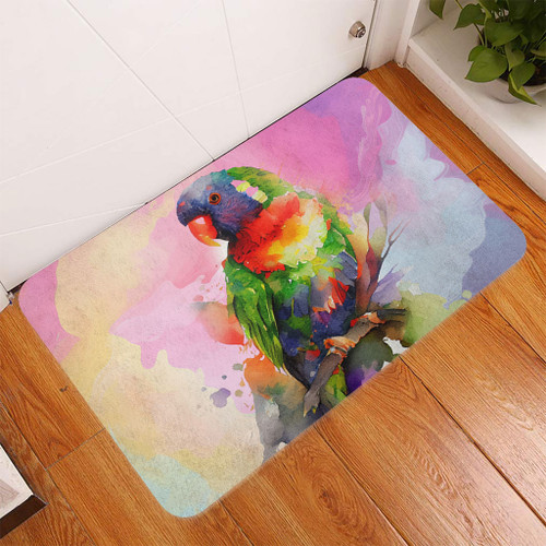 Australia Rainbow Lorikeets Doormat - Rainbow Lorikeets Color Art Doormat Australia Rainbow Lorikeets Doormat - Rainbow Lorikeets Color Art Doormat