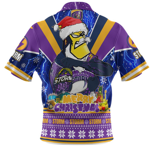 Melbourne Storm Christmas Custom Hawaiian Shirt - Storm Man Santa Claus Aussie Big Things Hawaiian Shirt Melbourne Storm Christmas Custom Hawaiian Shirt - Storm Man Santa Claus Aussie Big Things Hawaiian Shirt