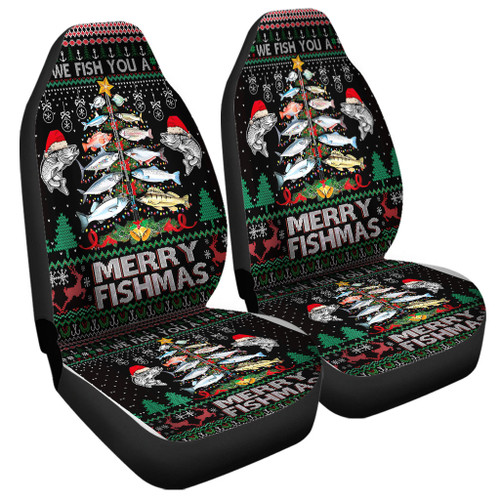 Australia Christmas Fishing Car Seat Cover - Merrry Fishmas Fishing Rod Christmas Tree Car Seat Cover Australia Christmas Fishing Car Seat Cover - Merrry Fishmas Fishing Rod Christmas Tree Car Seat Cover