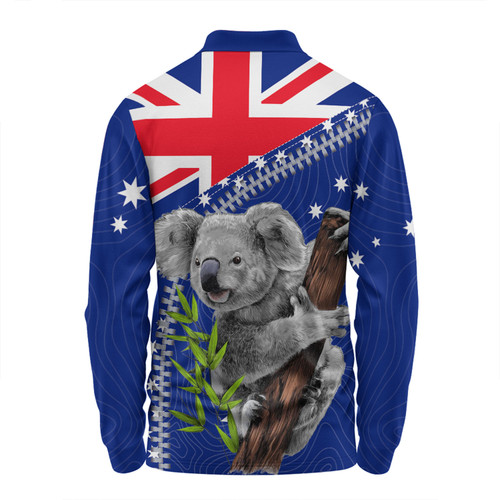 Australia Australia Day Long Sleeve Polo Shirt - Koala Happy Australia Day Long Sleeve Polo Shirt Australia Australia Day Long Sleeve Polo Shirt - Koala Happy Australia Day Long Sleeve Polo Shirt
