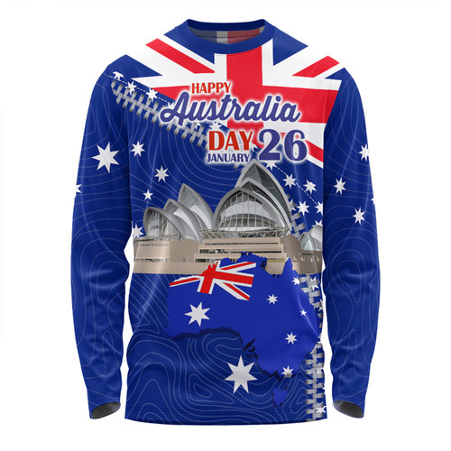 Australia Australia Day Long Sleeve T-shirt - Happy Australia Day Long Sleeve T-shirt