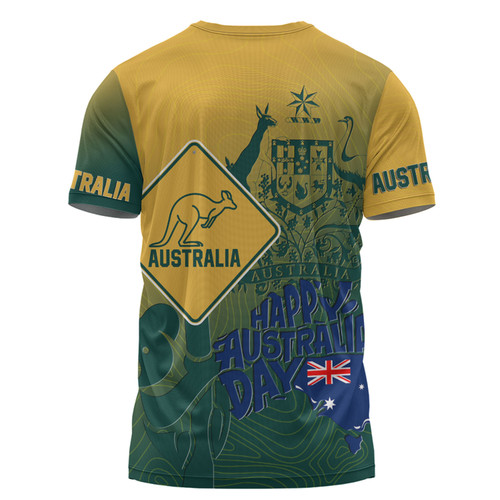 Australia Australia Day Custom T-shirt - Australia Coat Of Arms Kangaroo And Koala Sign T-shirt Australia Australia Day Custom T-shirt - Australia Coat Of Arms Kangaroo And Koala Sign T-shirt