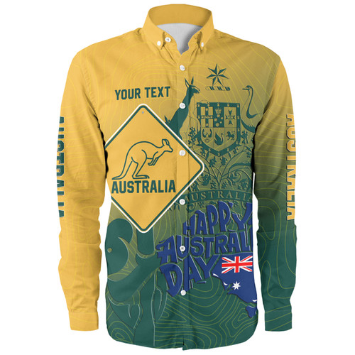 Australia Australia Day Custom Long Sleeve Shirt - Australia Coat Of Arms Kangaroo And Koala Sign Long Sleeve Shirt Australia Australia Day Custom Long Sleeve Shirt - Australia Coat Of Arms Kangaroo And Koala Sign Long Sleeve Shirt