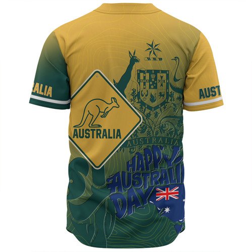 Australia Australia Day Custom Baseball Shirt - Australia Coat Of Arms Kangaroo And Koala Sign Baseball Shirt Australia Australia Day Custom Baseball Shirt - Australia Coat Of Arms Kangaroo And Koala Sign Baseball Shirt