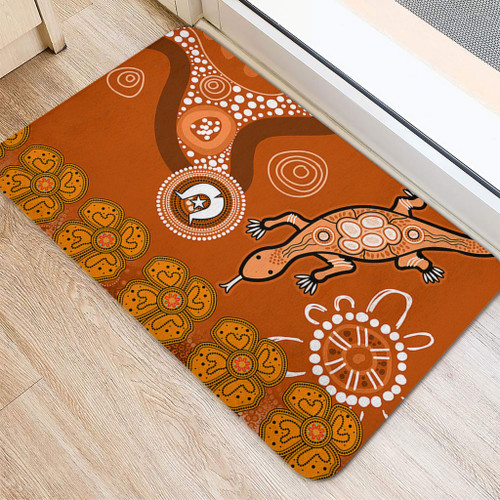 Australia Goanna Aboriginal Doormat - Indigenous Dot Goanna (Orange) Doormat Australia Goanna Aboriginal Doormat - Indigenous Dot Goanna (Orange) Doormat