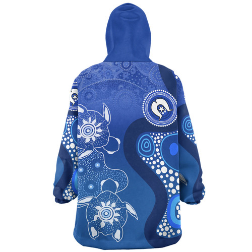 Australia Turtles Aboriginal Snug Hoodie - Indigenous Dot Turtles In The Ocean (Blue) Snug Hoodie Australia Turtles Aboriginal Snug Hoodie - Indigenous Dot Turtles In The Ocean (Blue) Snug Hoodie