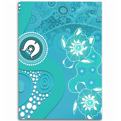 Australia Turtles Aboriginal Area Rug - Indigenous Dot Turtles In The Ocean (Turquoise) Area Rug Australia Turtles Aboriginal Area Rug - Indigenous Dot Turtles In The Ocean (Turquoise) Area Rug