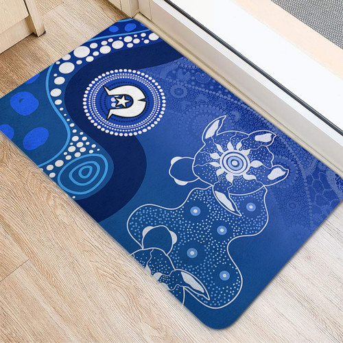 Australia Turtles Aboriginal Doormat - Indigenous Dot Turtles In The Ocean (Blue) Doormat Australia Turtles Aboriginal Doormat - Indigenous Dot Turtles In The Ocean (Blue) Doormat