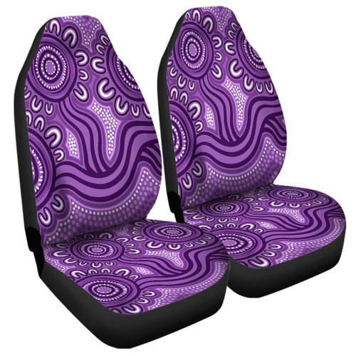 Australia Aboriginal Car Seat Cover - Dot Patterns From Indigenous Australian Culture (Purple) Car Seat Cover Australia Aboriginal Car Seat Cover - Dot Patterns From Indigenous Australian Culture (Purple) Car Seat Cover