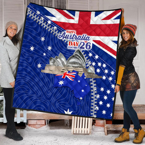 Australia Australia Day Quilt - Happy Australia Day Quilt