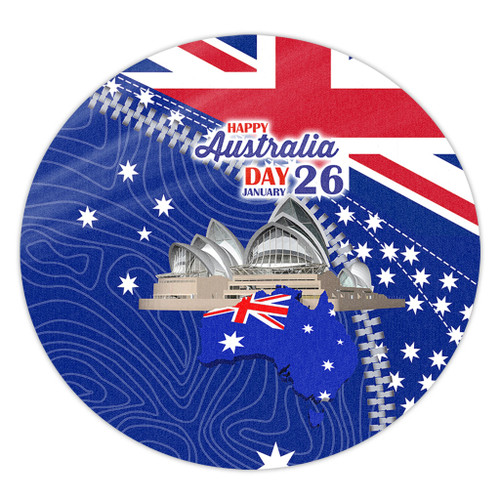 Australia Australia Day Round Rug - Happy Australia Day Round Rug Australia Australia Day Round Rug - Happy Australia Day Round Rug