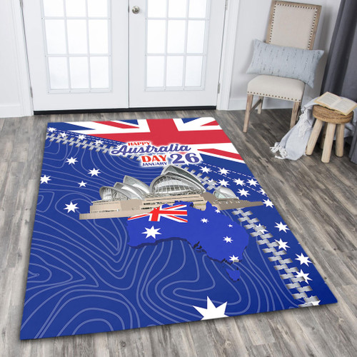 Australia Australia Day Area Rug - Happy Australia Day Area Rug Australia Australia Day Area Rug - Happy Australia Day Area Rug