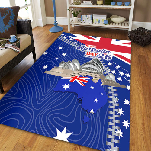 Australia Australia Day Area Rug - Happy Australia Day Area Rug Australia Australia Day Area Rug - Happy Australia Day Area Rug
