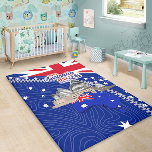 Australia Australia Day Area Rug - Happy Australia Day Area Rug Australia Australia Day Area Rug - Happy Australia Day Area Rug