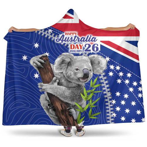 Australia Australia Day Hooded Blanket - Koala Happy Australia Day Hooded Blanket Australia Australia Day Hooded Blanket - Koala Happy Australia Day Hooded Blanket
