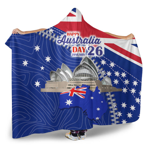 Australia Australia Day Hooded Blanket - Happy Australia Day Hooded Blanket Australia Australia Day Hooded Blanket - Happy Australia Day Hooded Blanket