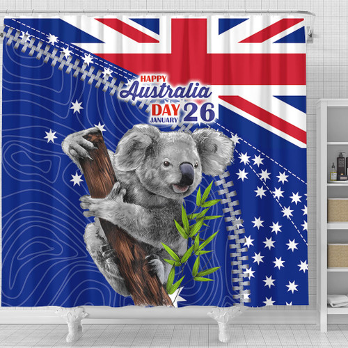 Australia Australia Day Shower Curtain - Koala Happy Australia Day Shower Curtain Australia Australia Day Shower Curtain - Koala Happy Australia Day Shower Curtain